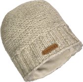 Pure Wool Gebreide Muts PH-2004 - Ecru Nat-5 - One size
