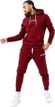 Justhype Scribble Tracksuit MWSET013, Mannen, Kastanjebruin, Trainingspak, maat: M