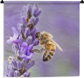 Tapisserie - Tapisserie - Abeille sur lavande - 90x90 cm - Tapisserie
