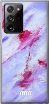 6F hoesje - geschikt voor Samsung Galaxy Note 20 Ultra -  Transparant TPU Case - Abstract Pinks #ffffff