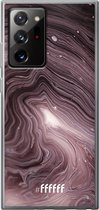 6F hoesje - geschikt voor Samsung Galaxy Note 20 Ultra -  Transparant TPU Case - Purple Marble #ffffff
