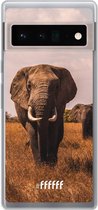 6F hoesje - geschikt voor Google Pixel 6 Pro -  Transparant TPU Case - Elephants #ffffff