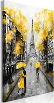 Schilderij - Autumn in Paris (1 Part) Vertical.