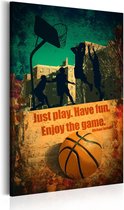 Schilderij - Enjoy the game.