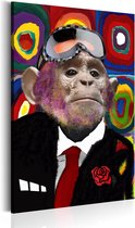 Schilderij - Mr. Monkey.