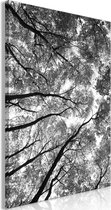 Schilderij - High Trees (1 Part) Vertical.