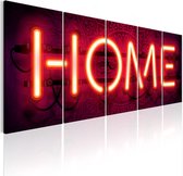 Schilderij - Home Neon.