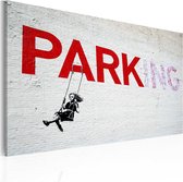 Schilderij - Parking (Banksy).