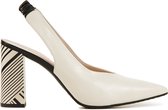 Lodi Sandalen Dames / Damesschoenen - Leer   - Blokhak hoogte  8 cm - Sensai-PI - Zwart - Maat 39