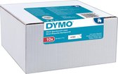 Labeltape Dymo 45013 D1 12mmx7m zwart op wit 10 rol