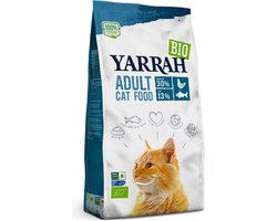 4x Yarrah Bio Kattenvoer Adult Vis 2,4 kg