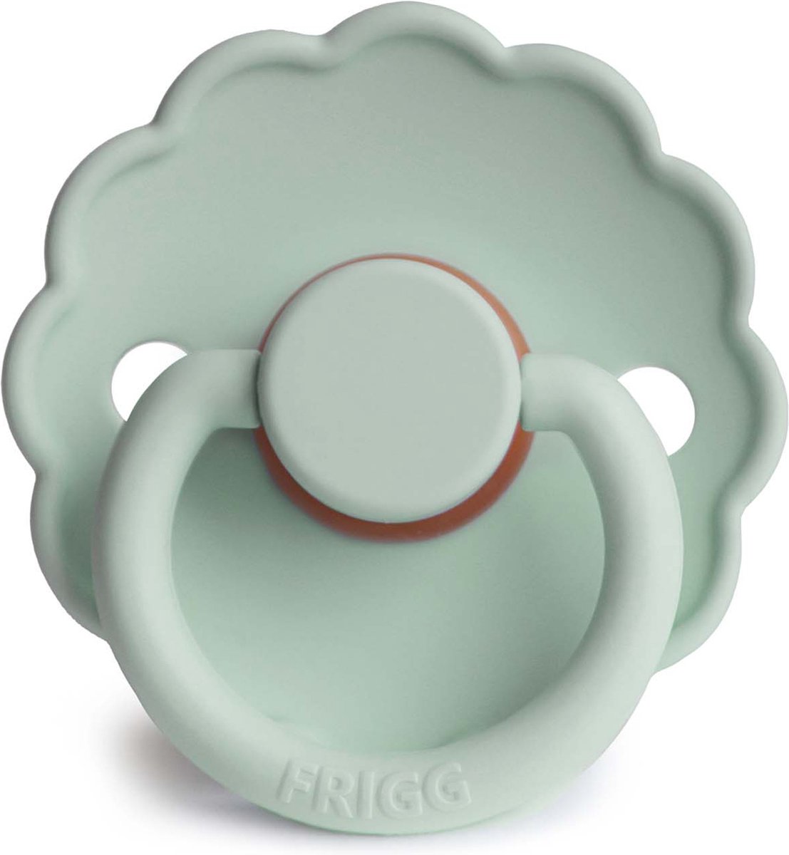 Goedkoopste Frigg fopspeen latex - Daisy - seafoam/ 6-18 maanden
