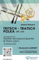 Tritsch - Tratsch Polka - Flexible Woodwind quintet and opt.Piano 7 - 1. Eb Piccolo Clarinet (instead Flute) part of "Tritsch - Tratsch Polka" for Flexible Woodwind quintet and opt.Piano