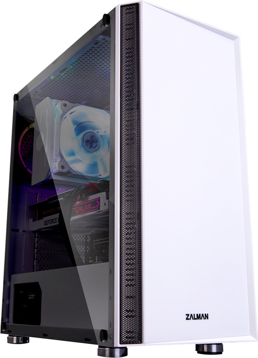 R2 White Midi-Tower Gaming-Behuizing, Behuizing (White)