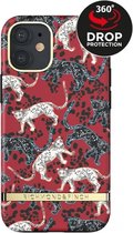 Apple iPhone 12 Hoesje - Richmond & Finch - Serie - Hard Kunststof Backcover - Samba Red Leopard - Hoesje Geschikt Voor Apple iPhone 12