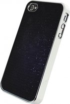 Apple iPhone 4S Hoesje - Xccess - Glitter Serie - Hard Kunststof Backcover - Zwart - Hoesje Geschikt Voor Apple iPhone 4S