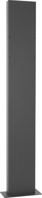 Tafelonderstel enkel zwart hoogte 72cm gepoedercoat staal 43x43 cm voetplaat montagemateriaal ML