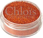 Chloïs Glitter Laser Orange 10 ml - Chloïs Cosmetics - Chloïs Glittertattoo - Laser glitter - Cosmetische glitter geschikt voor Glittertattoo, Make-up, Facepaint, Bodypaint, Nailart - Holografische glitter - 1 x 10 ml