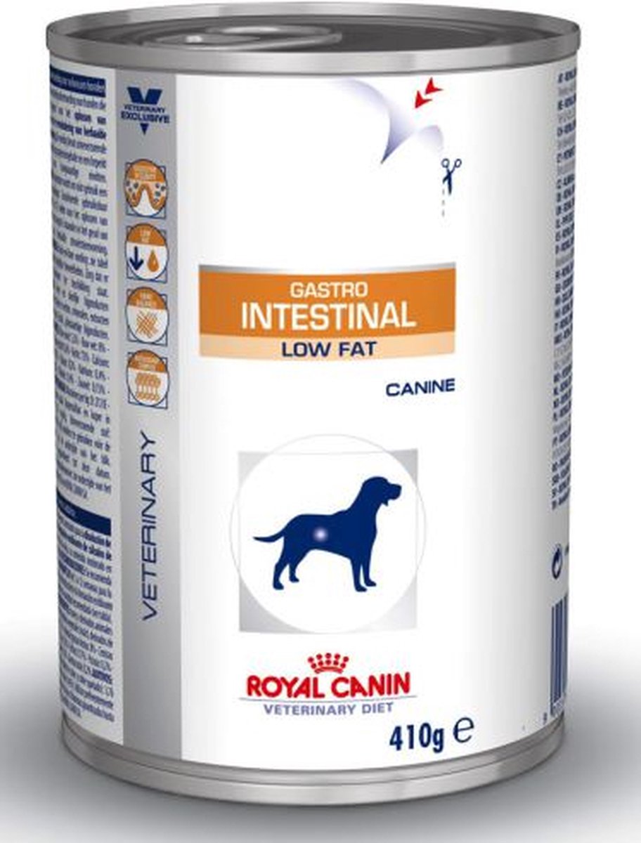 Royal Canin Gastro Intestinal - Low Fat - Natvoer Hond - Blik 12 x 410 gr |  bol.com