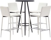 Medina 5-delige Barset kunstleer wit