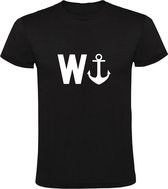 Wanker Heren t-shirt | grappig | cadeau | Zwart