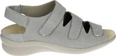 Durea 7350 H - Volwassenen Platte sandalenDames Sandalen - Kleur: Grijs - Maat: 41