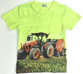 S&C Tractor T-shirt H37 - Neon groen - Case - Maat 134/140