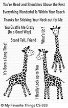 Playful Giraffes Clear Stamps (CS-333)