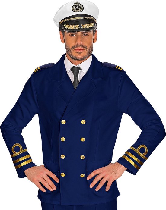 Kapitein & Matroos & Zeeman Kostuum | Jas Marine Officier Oorlogskruiser  Man | Small |... | bol.com