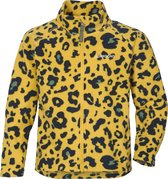 Didriksons - Fleece jas met rits voor kinderen - Monte print kids 4 - Geel - maat 100 (98-104cm)