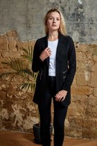 Dames Open Blazer Suède Black Size : L