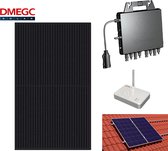 Pakket 4 stuks DMEGC 330wp Glas/Glas - APSystems QS1 micro omvormer - Schuin dak - Portrait