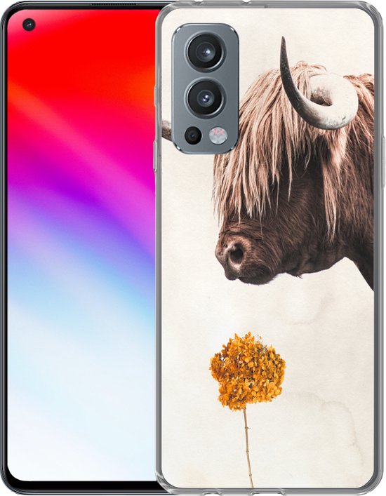 Coque OnePlus Nord 2 5G - Highlander écossais - Vintage - Bloem - Siliconen