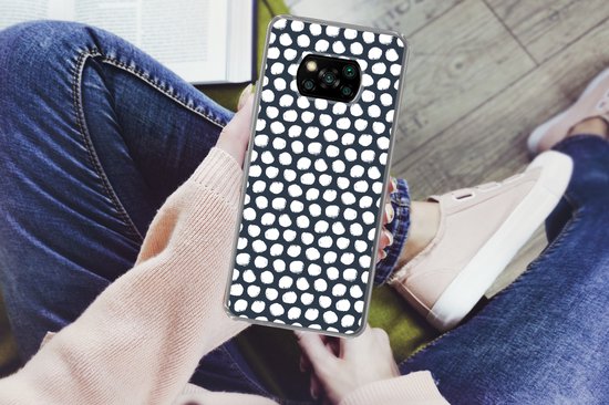 Coque Xiaomi Poco X3 NFC - Pois - Motif - Wit - Siliconen