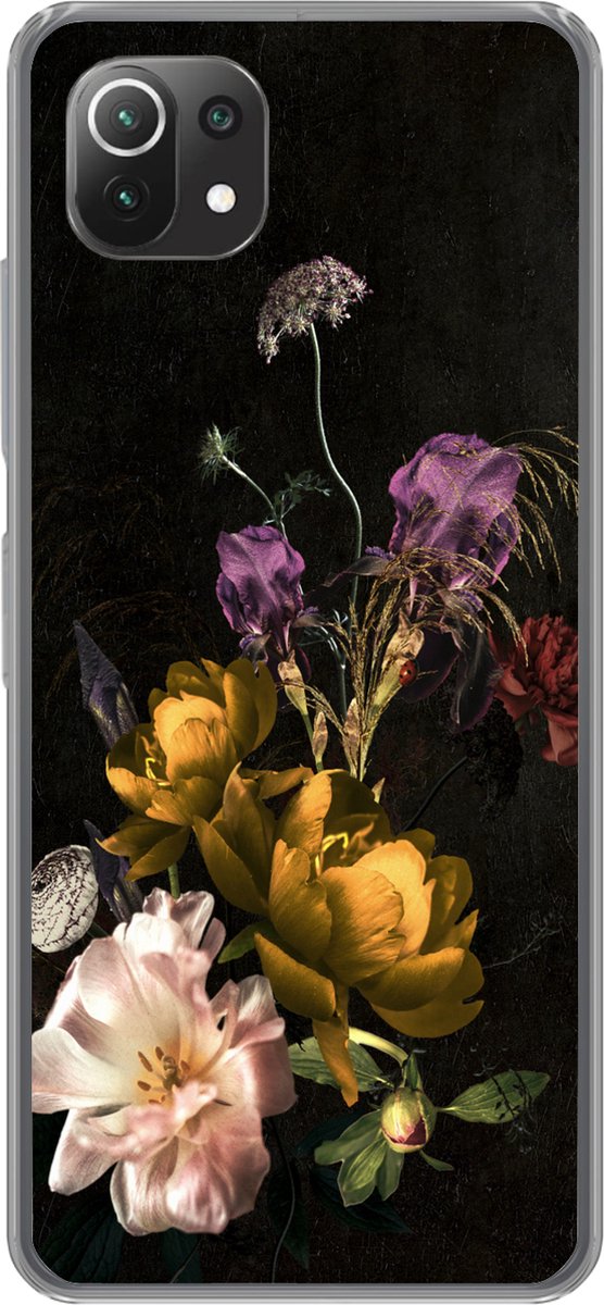 Telefoonhoesje Geschikt voor Xiaomi 11T hoesje - Bloem - Patronen - Planten - Siliconen Telefoonhoesje Telefoonhoesje