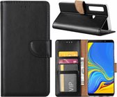LuxeBass Hoesje geschikt voor Samsung Galaxy A9 (2018) - Bookcase Zwart - portemonnee hoesje - telefoonhoes - gsm hoes - telefoonhoesjes