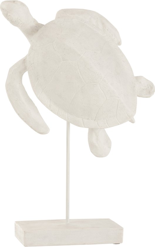 J-Line Tortue + Pied Resine Blanc