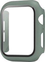 DrPhone FC3 - 44mm - 360° Cover - Volledige Hoes + ingebouwde screenprotector - Geschikt Voor Apple Watch 44mm - Donker groen