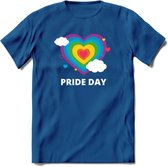 Pride Day | Pride T-Shirt | Grappig LHBTIQ+ / LGBTQ / Gay / Homo / Lesbi Cadeau Shirt | Dames - Heren - Unisex | Tshirt Kleding Kado | - Donker Blauw - L