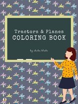 Tractors and Planes Coloring Book for Kids Ages 3+ (Printable Version)
