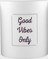 Akyol - Good vibes only Mok met opdruk - Mok met tekst - Vibes - quotes - Quotes liefhebbers - diepgaande teksten - 350 ML inhoud