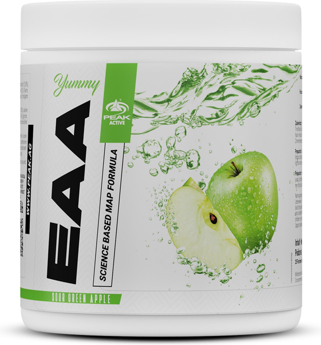 Goedkoopste Peak Yummy EAA (400g) Sour Green Apple - Aminozuren - EAA