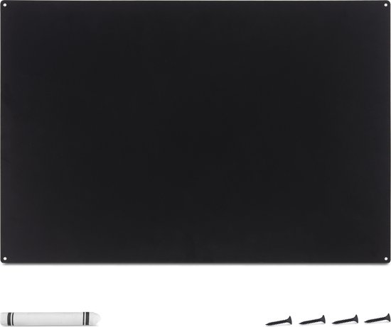 Tableau noir magnétique Navaris avec craie - Tableau mémo 56 x 0 x 0,12 cm  - Tableau... | bol