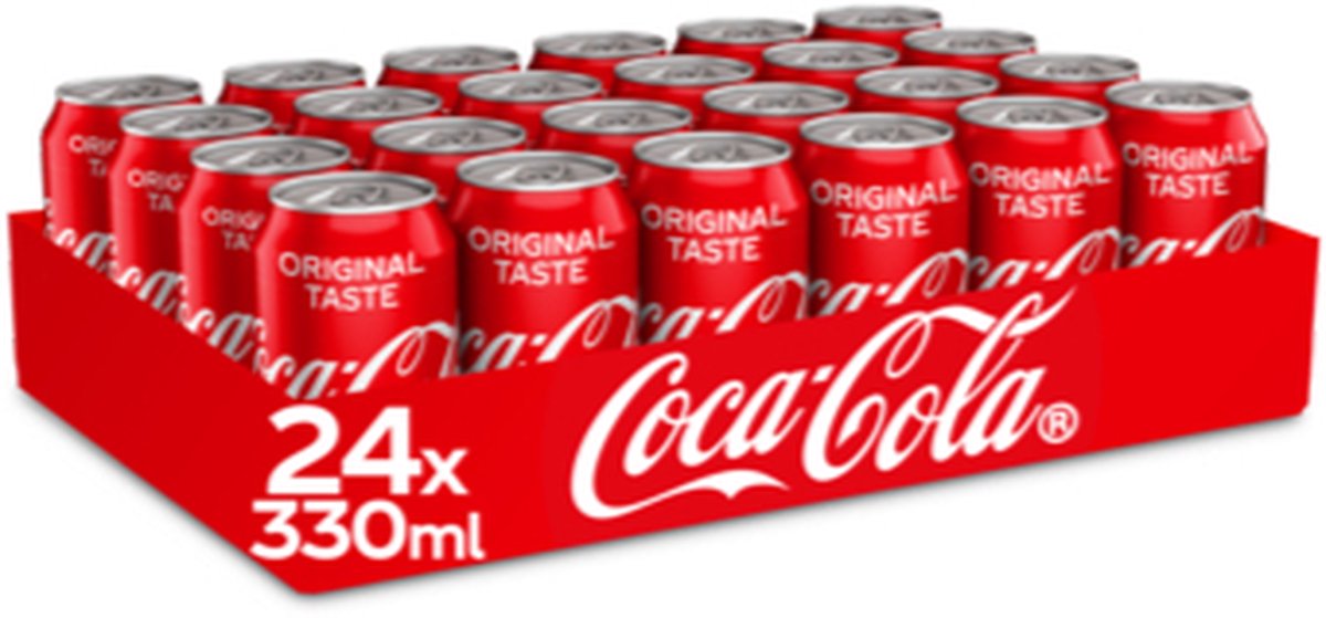 informatie Belachelijk hoog Coca Cola Blikjes Tray - 24 x 33cl | bol.com