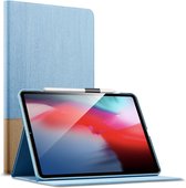 ESR Simplicity Holder kunstleer hoes voor iPad Pro 12.9 (2020) - blauw en bruin