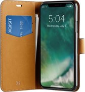 Xqisit Slim Wallet Selection iPhone XS Max hoesje - Zwart