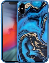 LAUT - Mineral Glass iPhone XS Max Case - blauw