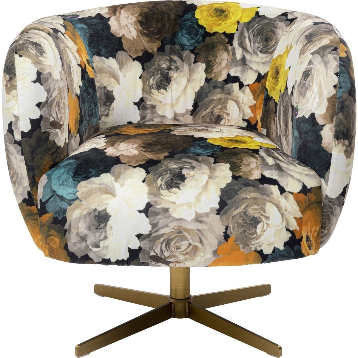 Kare Draaifauteuil Peony Yellow