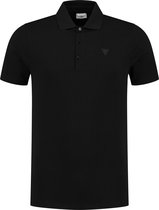 Purewhite -  Heren Regular Fit   Polo  - Zwart - Maat XL