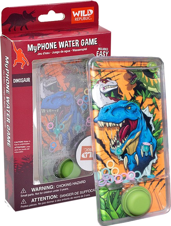 Thumbnail van een extra afbeelding van het spel Wild Republic Waterspel Myphone Dino Junior 13 X 6 Cm Oranje